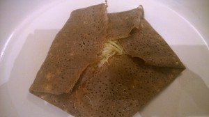 Buckwheat Crepe with Rotisserie Chicken and Emmental 